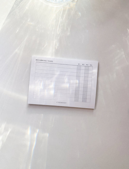 Recurring Tasks Sticky Notes