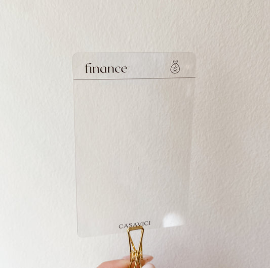 Finance Task Cards