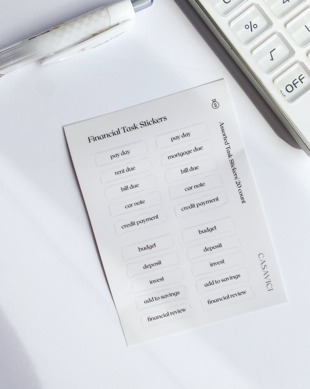 Finance Planner Stickers
