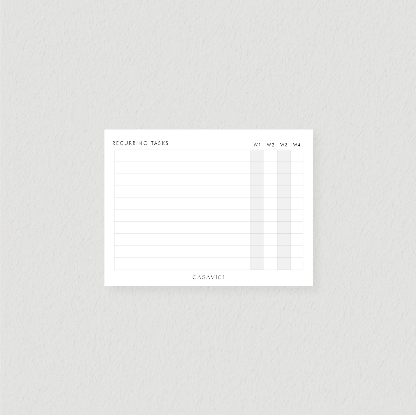 Recurring Tasks Sticky Notes