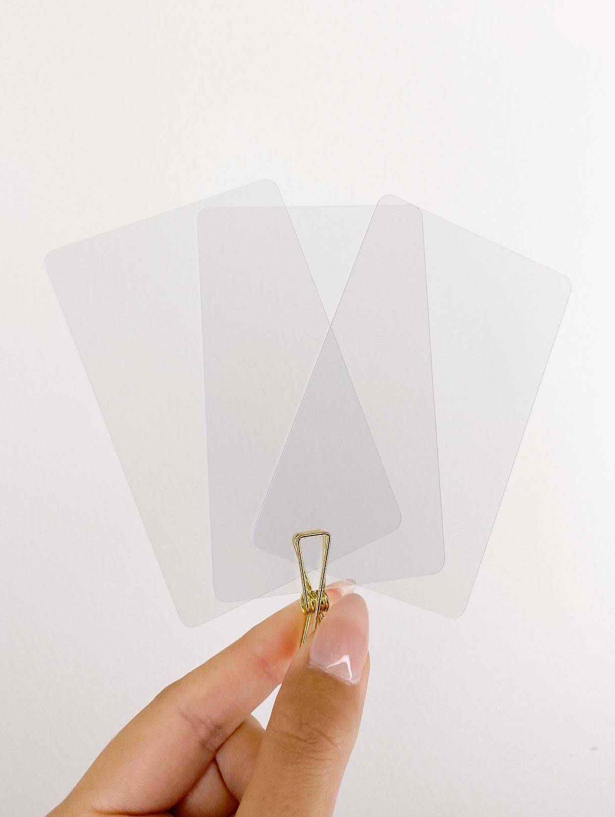 Blank Transparent Cards | Set of 3
