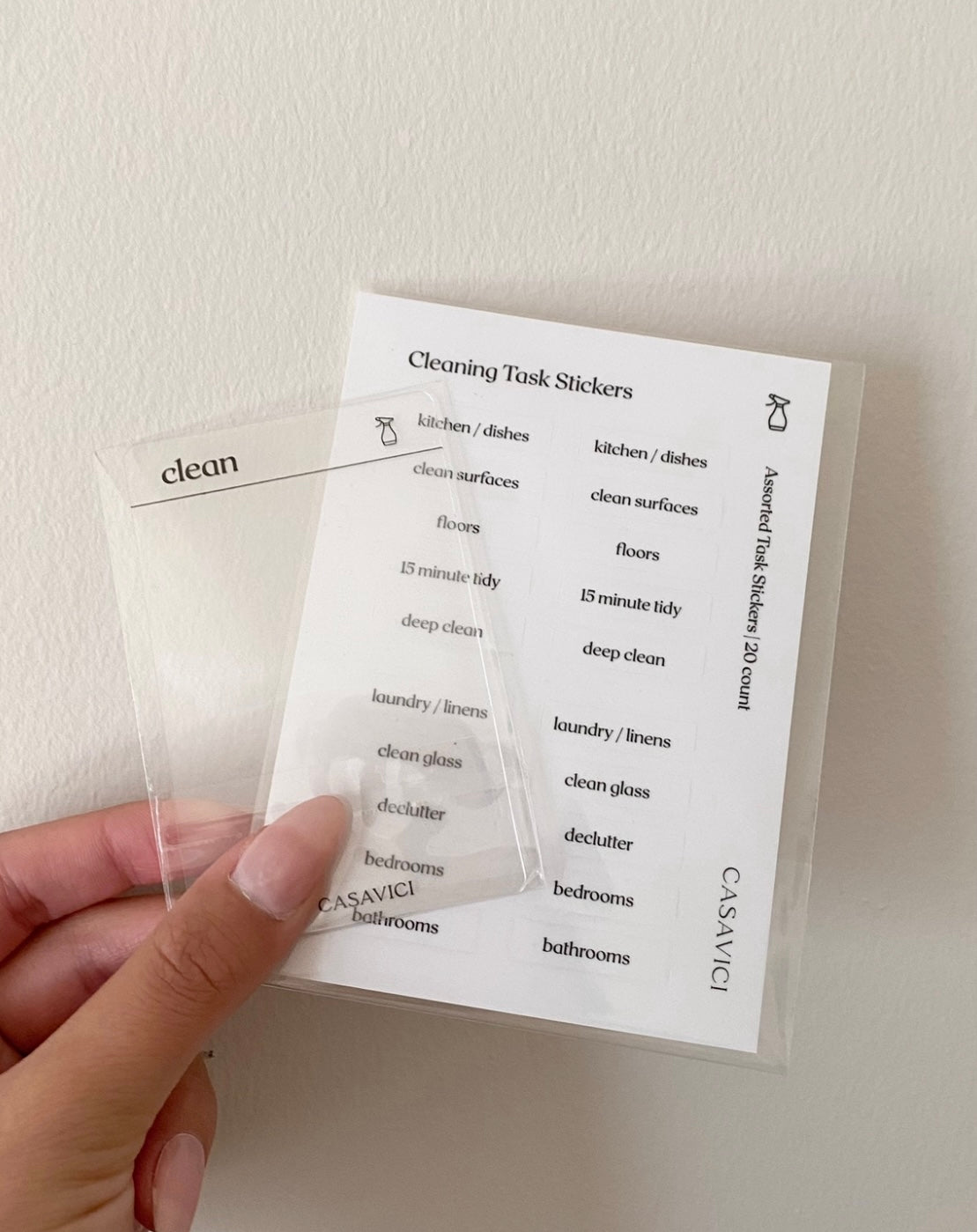 Cleaning Task Cards | Black Text