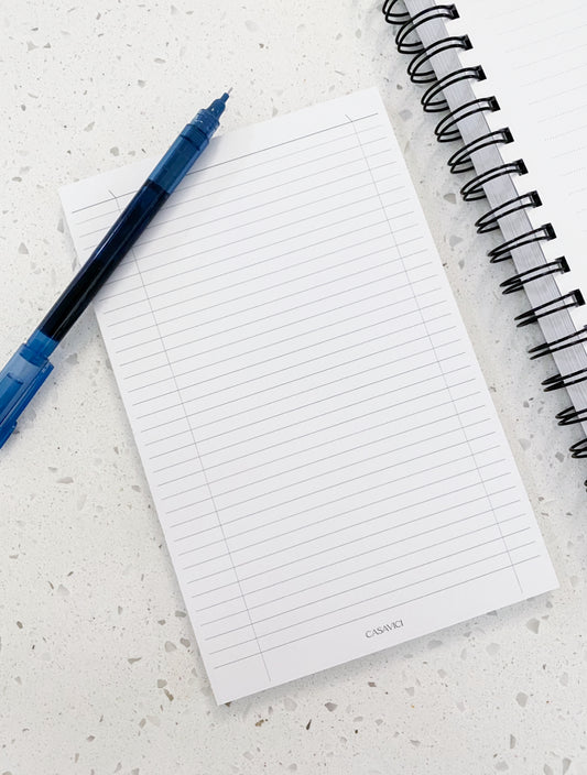 Productivity Log Notepad | Double Sided