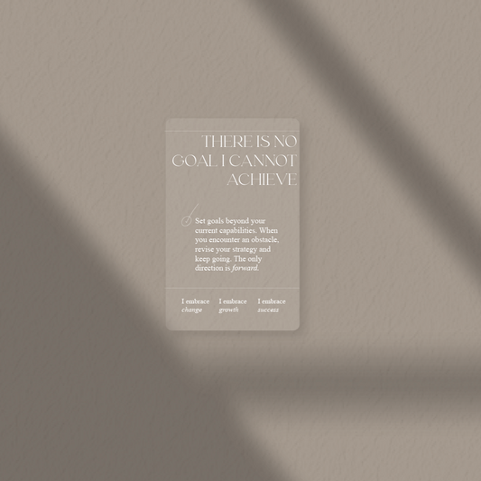 ACHIEVE Affirmation Card