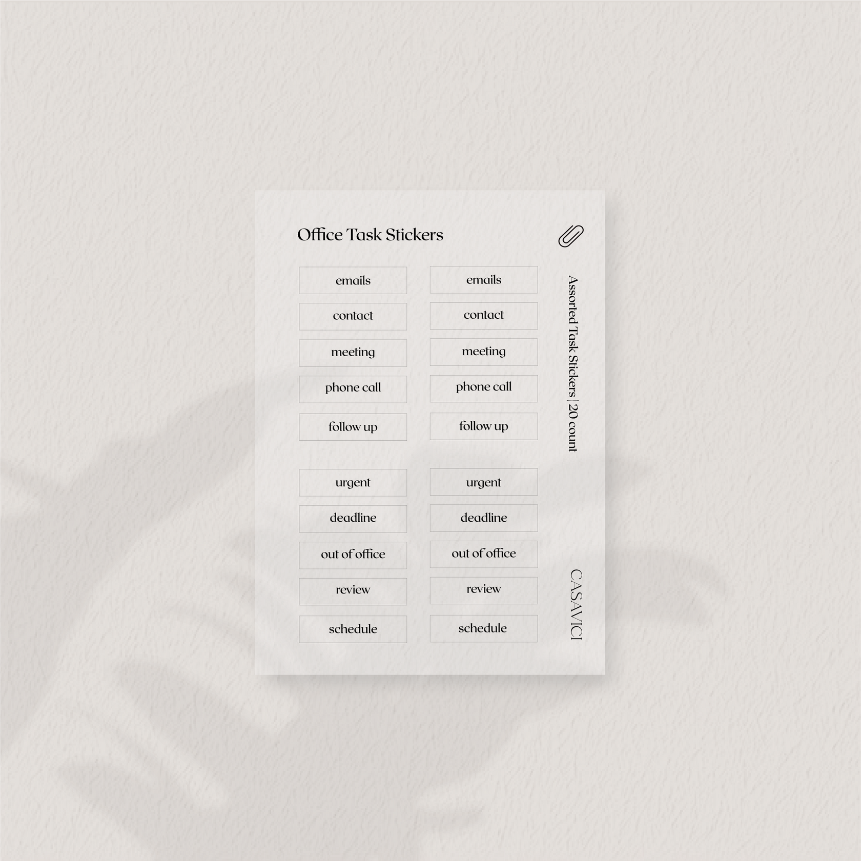 Office Task Stickers – CASAVICI