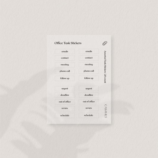 Office Task Stickers