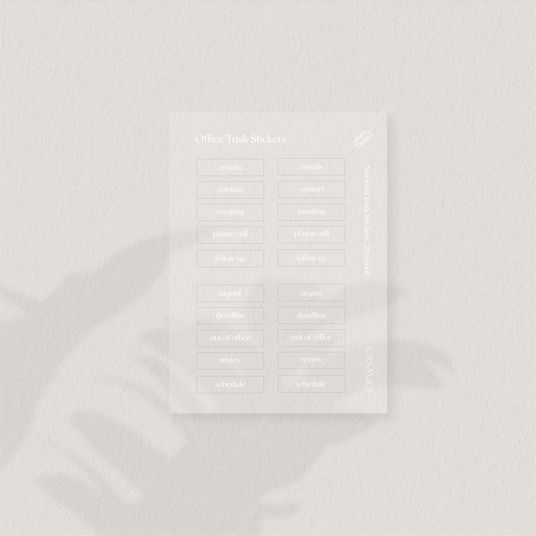 Office Task Stickers – CASAVICI