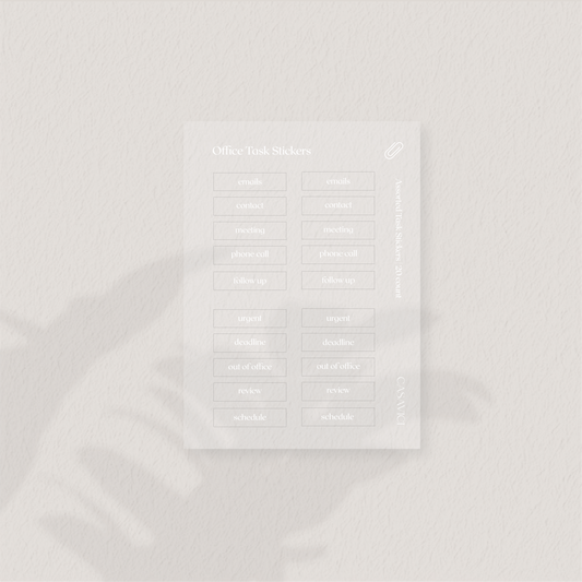 Office Task Stickers